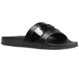MICHAEL Michael Kors Jett Slide Logo Slip On Sandals